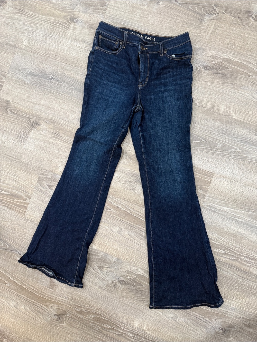 American Eagle Outfitters Dark Blue Flare Jeans